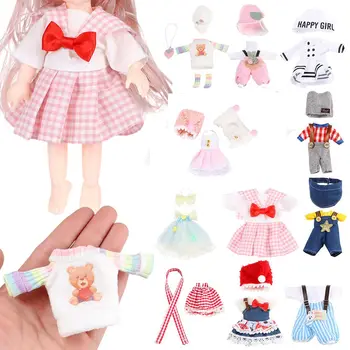 1 Комплект детской одежды Ob11, Брюки, комплект одежды, Слаксы, одежда для куклы, комплект со штанами и юбкой, Шляпа, съемные аксессуары для куклы