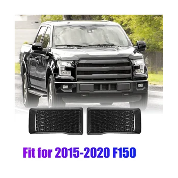 1 пара накладок для защиты переднего бампера из углеродного волокна, накладка крышки для Ford F150 2015-2020, Замена экстерьера слева и справа