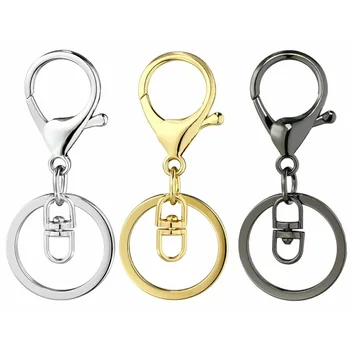 10 шт. брелки для ключей Аксессуары своими руками черный цвет Инновационный сувенирный гаджет брелок для ключей металлический