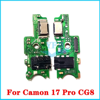 10 шт. для Tecno Camon 17 Pro CG6 CG8, USB-док-станция для зарядки, разъем для подключения гибкого кабеля