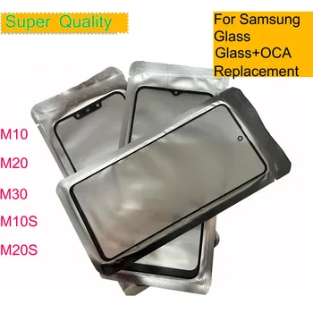 10 шт./лот для Samsung Galaxy M10 M20 M30 M10S M30S Сенсорная панель Переднее внешнее стекло ЖК-объектив с ОСА