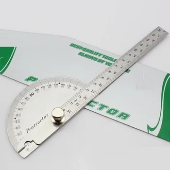 100 мм транспортир угломер для деревообработки квадратный инструмент для измерения угла наклона метрический