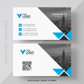 100шт визитных карточек 300 гсм Бумажных карточек с печатью логотипа двухстороннего свободного дизайна 90x54 мм