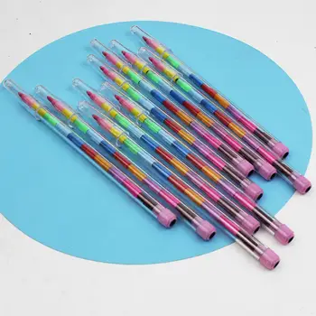 10шт Штабелируемых цветных карандашей, Сменная развивающая игрушка, Сборные цветные карандаши для детей дошкольного возраста, подарок на дом для мальчиков