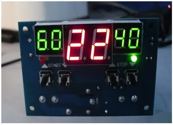 12 В/ 24 В Интеллектуальный цифровой светодиодный термостат-9 - 99 Регулятор температуры