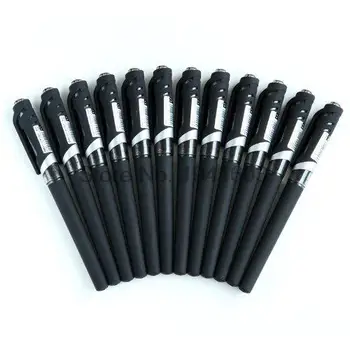 12 шт./лот Delistar S21 Отличная ручка-роллер с гелевыми чернилами 0,7 мм черного цвета