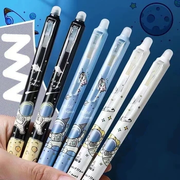 120шт Синий кристалл, Синий Ластик, гелевые ручки для студентов, черная ручка с нейтральным нажимом, шариковые ручки для космонавтов
