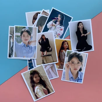 16 шт./компл. KPOP IU Lee Ji Eun Photo Card HD Высококачественная Печать LOMO Card Для Коллекции Фанатов LILAC Fashion Cute Fans Gift