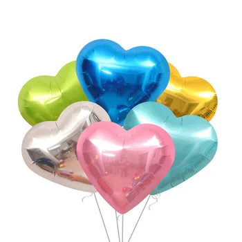 18-дюймовый алюминиевый шар в форме сердца для вечеринки по случаю Дня рождения жениха невесты, свадебное/Рождественское украшение Globos Бесплатная доставка 50 шт./лот