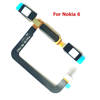 1шт Для Nokia 6 Home Кнопка Touch ID Датчик Отпечатков Пальцев Гибкий Кабель Запасные Части