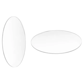 2 предмета, прозрачный зеркальный акриловый круглый диск толщиной 3 мм, диаметр: 85 мм и 70 мм