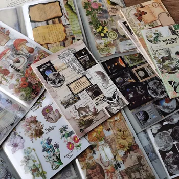 20 Старинных марок растений, Декоративные наклейки для домашних ЖИВОТНЫХ, Книга, наклейка на материал 
