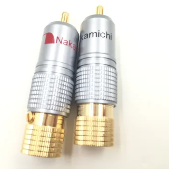 20 шт. Высококачественный позолоченный разъем Nakamichi RCA без фиксации припоя A/V разъем