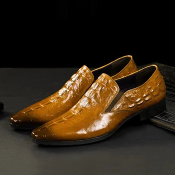 2023 Мужские деловые модельные туфли из натуральной крокодиловой кожи, Роскошный дизайн ручной работы, Мужские официальные свадебные туфли-дерби, Дышащие