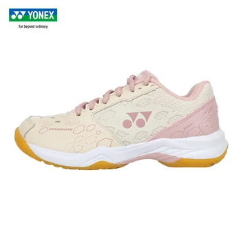 2023 Новые кроссовки Yonex для бадминтона, теннисные туфли, женские спортивные кроссовки Power Cushion 101c, розовый