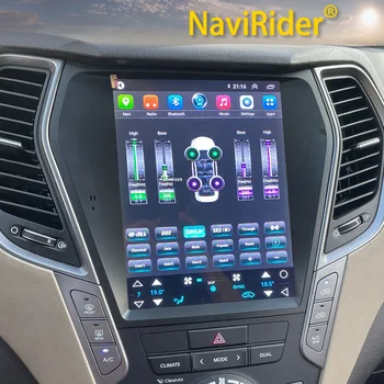 256 ГБ 2din Android13 Экран DSP Автомагнитола Для Hyundai Santa Fe IX45 2012-2017 Мультимедийный Плеер Навигация GPS Carplay Головное Устройство