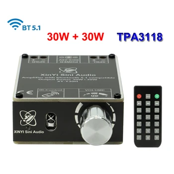 30 Вт + 30 Вт TPA3118D2 Стерео Аудио Bluetooth Цифровой Усилитель Мощности Плата двухканальный Модуль приложение Класса D HIFI DIY Amplificador