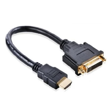 30 см Кабель-адаптер HDMI-совместимый С DVI 24 + 5 Черный M/F Кабель-Переходник Male-DVI Female Для ПК HDTV LCD DVD