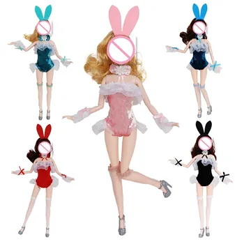 30 см Кукольная одежда BJD Модный костюм для девочки-Кролика, Игрушка для переодевания своими руками, Аксессуары без куклы