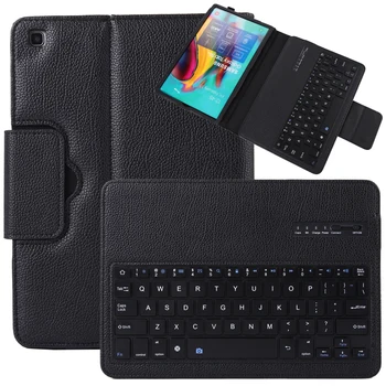 30 шт./лот, съемная беспроводная клавиатура Bluetooth 2 в 1, кожаный чехол для Samsung Galaxy Tab A7 10.4 2020 T500 T505