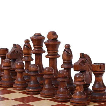 32 Штуки Деревянный Шахматный Король Высотой 110 мм Игровой Набор Шахматные Фигурки Шахматы Кожаная Доска Набор Для Соревнований Детские Шахматы Для Взрослых Подарок