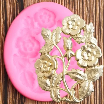 3D рельефная кружевная кайма Силиконовые формы Форма для цветочной помадки Инструменты для украшения торта Формы для конфетной глины и шоколада