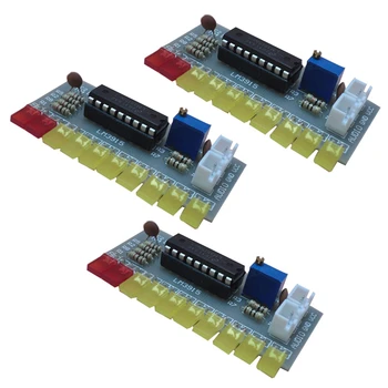 3X Индикатор уровня звука LM3915 DIY Kit 10 светодиодных индикаторов уровня анализатора звукового спектра Electoronics Для пайки