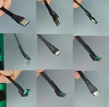 4A Удлинительный Ленточный кабель FFC Type-C USB 2.0 Micro-B Fold 90 FPV Ультратонкий Плоский Мягкий Гибкий Кабель для зарядки и защиты данных FFC