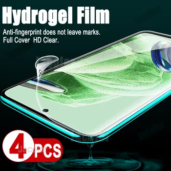4ШТ Гидрогелевая Пленка Для Телефона Redmi Note 11 12 Pro Speed Plus 5G 11Pro 12Pro 5g Защитная Пленка Для Экрана Защитный Защитный Гель для Воды