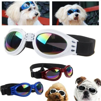 5 Цветов складные очки для домашних собак среднего Размера Очки для домашних животных Водонепроницаемые Очки для защиты от собак УФ-очки