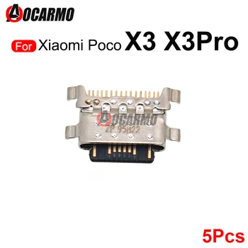 5 шт. Док-станция для зарядного устройства с USB-портом для Xiaomi POCO X3/ X3Pro Запасные части