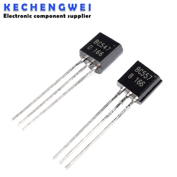 50ШТ BC547 + BC557 TO92 по 25 пар BC547B BC557B Каждый по 25шт Транзистор TO-92 новый и оригинальный чипсет IC