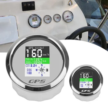 85 мм Водонепроницаемый цифровой GPS Спидометр, датчик пробега + GPS Антенна для моторной яхты, подвесного двигателя автомобиля, регулируемой поездки