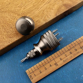 9910 # Портативная Многофункциональная мини-Магнитная Карманная Отвертка из алюминиевого сплава, Комбинированный набор инструментов EDC из литой стали
