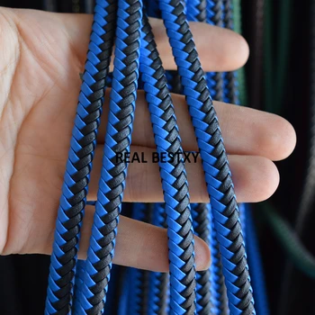 D059 5 м/лот приблизительно 7 * 5 мм Плоский плетеный Кожаный шнур, браслет, ожерелье, Кожаная веревка, аксессуары для ювелирных изделий 
