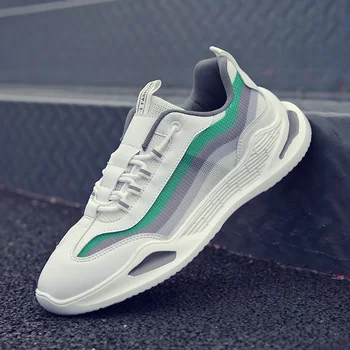 Damyuan/ Новые модные кроссовки для мужчин, дышащая спортивная обувь из сетчатого материала, большие размеры, уличная повседневная обувь, модная вулканизированная обувь