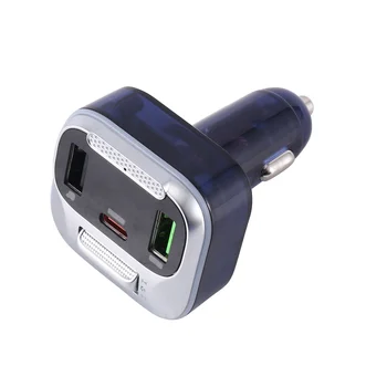 E75 Автомобильный Bluetooth FM-передатчик USB Автомобильное зарядное устройство Автомобильные принадлежности Синий