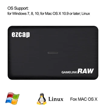 Ezcap USB 3.0 HD Video Game Capture Видео конвертер 1080P с прямой трансляцией Подключи и играй HD Ввод вывод для XBOX One PS4 Windows