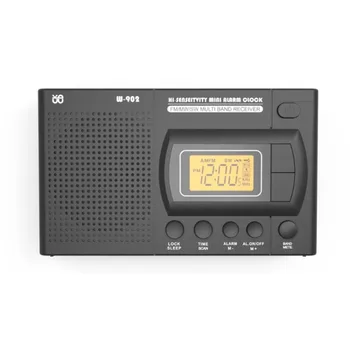 FM/AM ЖК-часы-радиоприемник, полнодиапазонные портативные часы, FM-радио для кампуса
