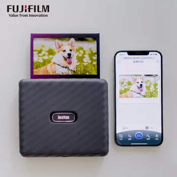 Fuji Fujifilm Подлинная Оригинальная Широкоформатная Камера Instax Link Горячая Распродажа Новой Моментальной Фотографии 2 Цвета Черно Серая Фотокамера