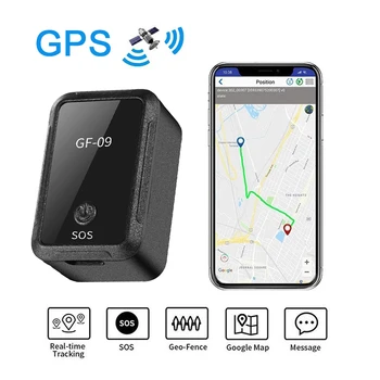 GF-09 GPS GSM трекер Автомобильный велосипед Позиционер для отслеживания велосипеда Магнитные трекеры транспортных средств Домашние животные Дети Защита от потери местоположения в режиме реального времени