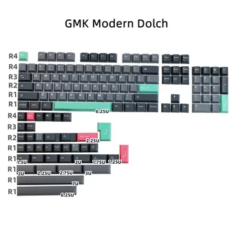 GMK Modern Dolch Keycap Серый 142 Клавиши / Набора Вишневый Профиль Сублимация КРАСКИ 1.25u 1.75u 2u Сдвиг ISO Enter Для Механической клавиатуры