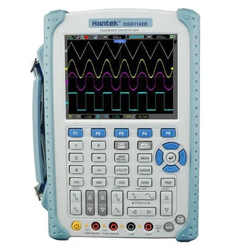 Hantek DSO1102B 2-канальный осциллограф 100 МГц Цифровой ручной осциллограф Мультиметр 1 М Глубина памяти 1GSa / s