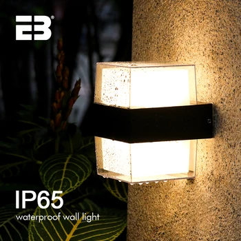 IP65 Водонепроницаемые Внутренние Настенные Светильники Modern 2W 12W LED Wall Lamp Outdoor AC90-260V Настенное Наружное Освещение
