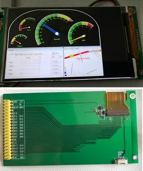IPS 4,3-дюймовый 61PIN/40PIN 16,2 М TFT ЖК-экран с Адаптерной платой LG4573B Drive IC 18 /24Bit RGB + SPI Интерфейс 480 (RGB) * 800