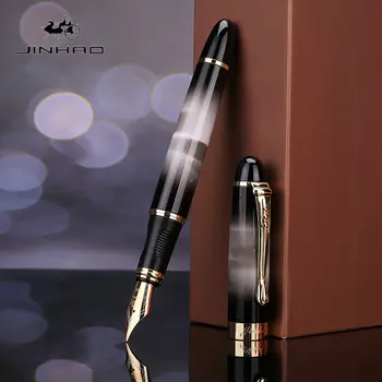 JINHAO X450 Brand Classics Металлическая авторучка с пером 1,0 / 0,5 ММ, роскошные школьные канцелярские принадлежности, роскошные Милые ручки для письма 