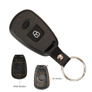 Jingyuqin 1 кнопки дистанционного ключа автомобиля чехол для Hyundai Elantra Sonata Santa для Kia Carens