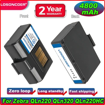 LOSONCOER 4800 мАч P1051378 P1023901 Для Zebra QLn220 QLn320 QLn220HC ZQ520 P1089503-003 P1023901-LF Батарея