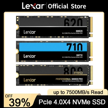 Lexar SSD NVME M2 512GB 1TB 2TB 256GB 500GB ssd M.2 2280 PCIe Gen 4.0 Жесткий Диск Внутренний Твердотельный Накопитель для Ноутбука / PS5