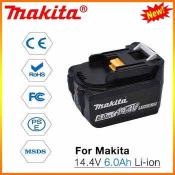 Makita 6.0Ah 14.4V аккумуляторная батарея светодиодный индикатор для BL1430 BL1415 BL1440 196875-4 194558-0 195444-8 Makita 14.4V 6000 mAh